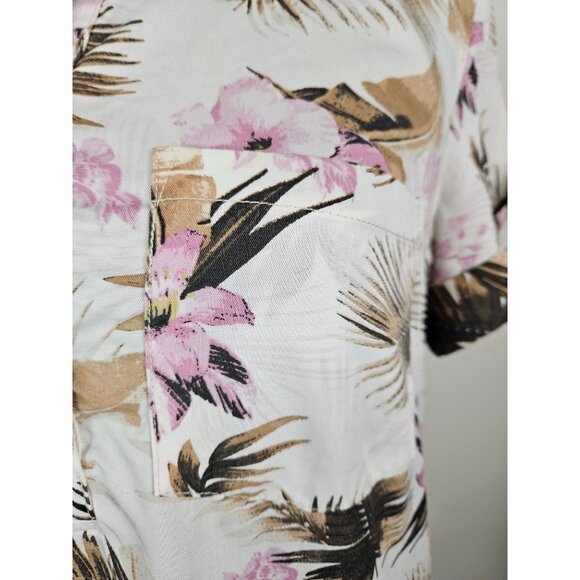 Kut From The Kloth Tropical Print Button-Front Shirt Dress Lightweight Sz Small - Picture 6 of 15